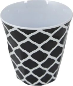 Bo-Camp Servies - Mix & Match - 16 Delig - Zwart/Wit -Buitenkampeer Winkel 1019x1200 2