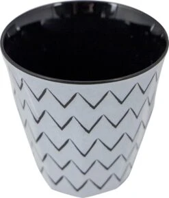 Bo-Camp Servies - Mix & Match - 16 Delig - Zwart/Wit -Buitenkampeer Winkel 1027x1200