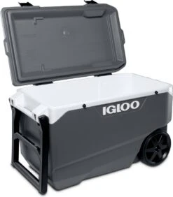 Igloo Latitude 90 Roller - Grote Koelbox Op Wielen - 85 Liter - Grijs -Buitenkampeer Winkel 1051x1200