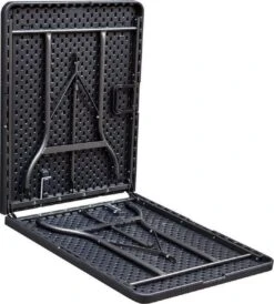 ERRO Vouwtafel - Houtlook - 180x74cm - Zwart -Buitenkampeer Winkel 1083x1200