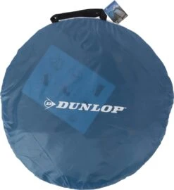 Dunlop Pop Up Tent 220 X 120 X 90 Cm - Grijs/ Blauw - 1 Persoons -Buitenkampeer Winkel 1099x1200
