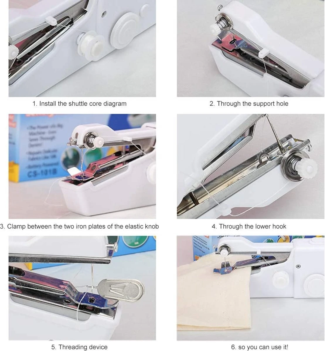 Borvat® | Elektrische Mini Handnaaimachine | Repareren Van Kleding Scheuren Of Gaten | Compact Voor Reizen Of Vakantie | Draadloze Hand Naaimachine Op Batterijen 5 Borvat® | Elektrische Mini Handnaaimachine | Repareren Van Kleding Scheuren Of Gaten | Compact Voor Reizen Of Vakantie | Draadloze Hand Naaimachine Op Batterijen - Afbeelding 5