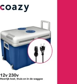 Koelbox Met Wielen Voor Auto & Camping Warm En Koud 40L - Frigobox Elektrisch 12v 230 Volt - MiniBar - Mini Koelkast | Verkoelt En Verwarmt | Eco-modus - Minibar - Mini Koelkast -Buitenkampeer Winkel 1112x1200
