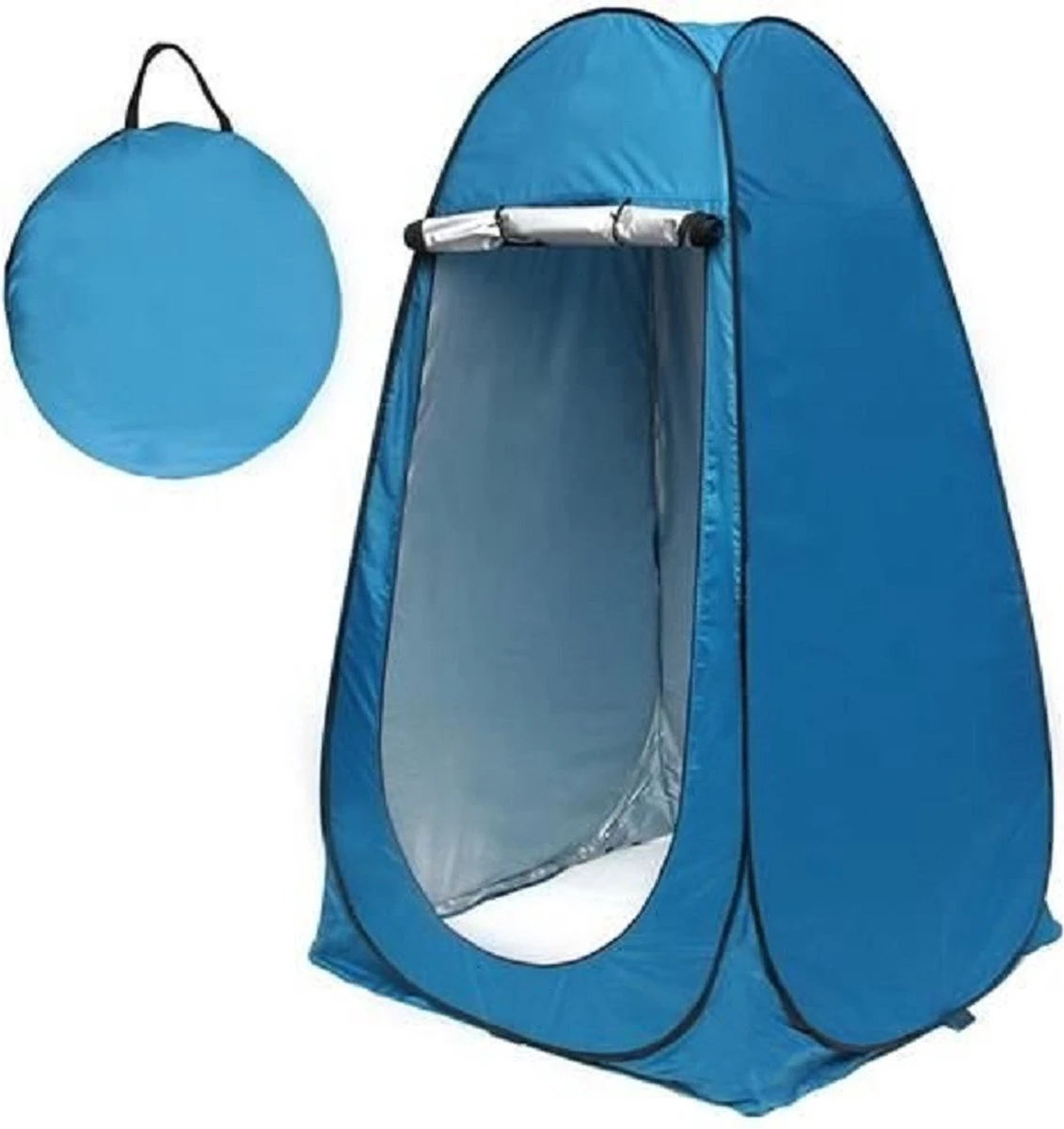 Merkloos 4 In 1 Pop-up Douchetent Voor Omkleden, Douchen, Toilet En Opslag - 1 Persoons Tent - Camping Douche En Omkleedtent - Inclusief Haringen En Draagtas - 190 X 110 X 110 Cm Blauw 1 Merkloos 4 In 1 Pop-up Douchetent Voor Omkleden, Douchen, Toilet En Opslag - 1 Persoons Tent - Camping Douche En Omkleedtent - Inclusief Haringen En Draagtas - 190 X 110 X 110 Cm Blauw