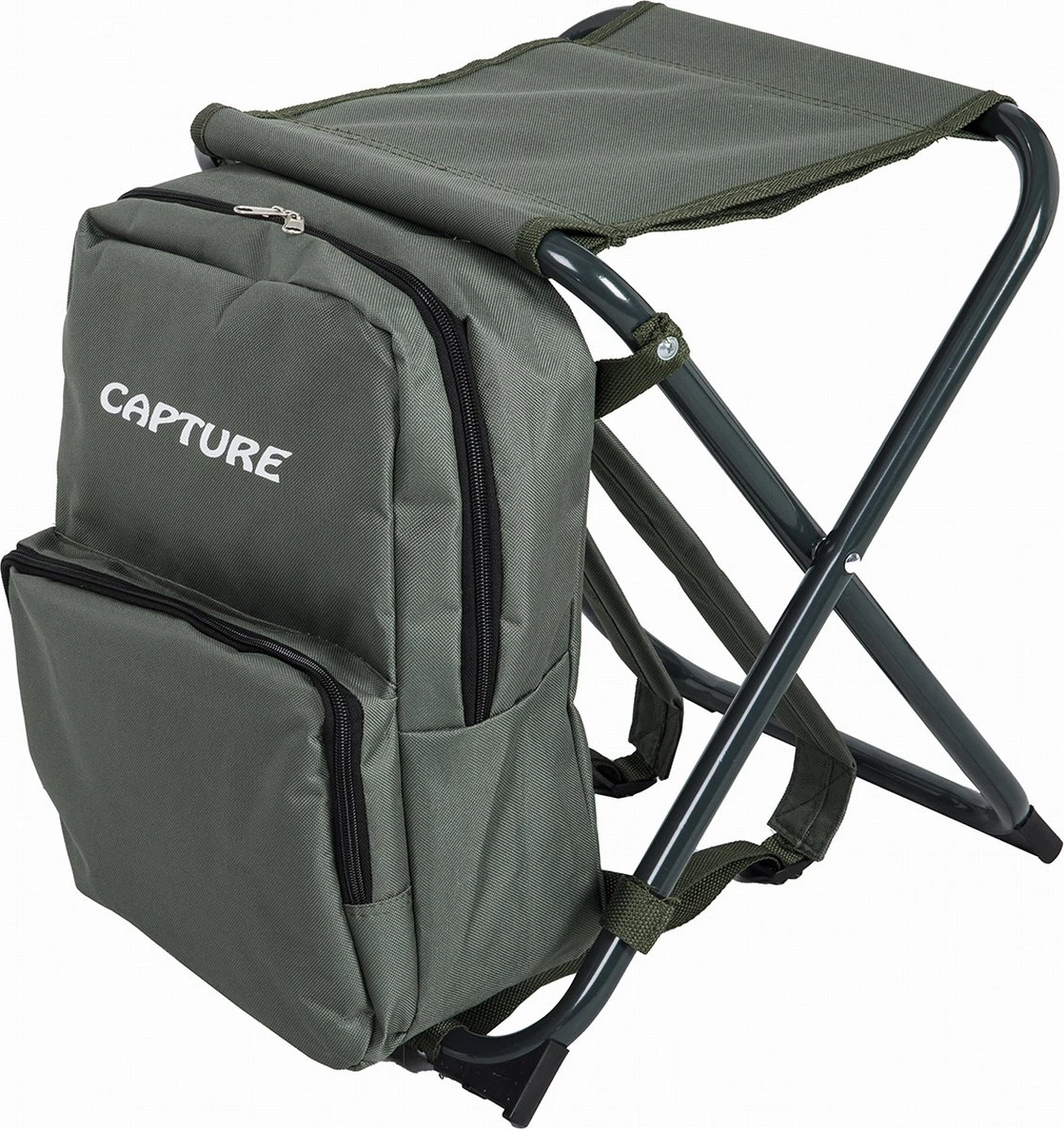 Capture Outdoor, "Traveller OX-37" Camping Kruk Met Rugzak, Opvouwbaar, Lichtgewicht, Verstelbare En Gevoerde Draagriemen, … 1 Capture Outdoor, "Traveller OX-37" Camping Kruk Met Rugzak, Opvouwbaar, Lichtgewicht, Verstelbare En Gevoerde Draagriemen, …