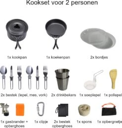 Hikr® Camping Pannenset - Complete 22-delige Kookset - Lichtgewicht - Kookgerei Servies - Outdoor - BPA-vrij - Keukengerei Set -Buitenkampeer Winkel 1144x1200 4