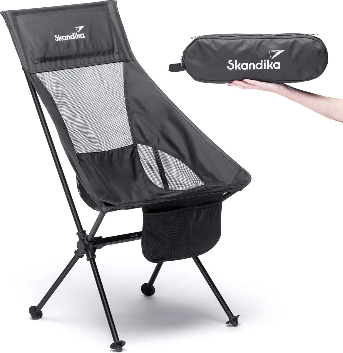 Skandika Campingstoel Compact – Campingstoelen - Campingstoel Tot 150 Kg Belastbaar - Kampeerstoel, Visstoel, Kleine Pakmaat, Opvouwbaar, Stabiel, Licht, Comfortabel Gepolsterd – Draagtas Meegeleverd - Vouwstoel – Zwart 1 Skandika Campingstoel Compact – Campingstoelen - Campingstoel Tot 150 Kg Belastbaar - Kampeerstoel, Visstoel, Kleine Pakmaat, Opvouwbaar, Stabiel, Licht, Comfortabel Gepolsterd – Draagtas Meegeleverd - Vouwstoel – Zwart
