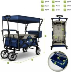 Tresko- Bolderkar, Grijs, Opvouwbaar, Met Dakje, Geschikt Tot 80 Kg - Bolderwagen - Kinderenvervoer - Bolderkarren - Tuinkar - Kinderwagen 16 Tresko- Bolderkar, Grijs, Opvouwbaar, Met Dakje, Geschikt Tot 80 Kg - Bolderwagen - Kinderenvervoer - Bolderkarren - Tuinkar - Kinderwagen -Buitenkampeer Winkel 1176x1200 6