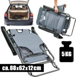 Ligstoel Opvouwbaar 155x60cm - Lichte Ligbed Relaxstoel Tuinstoel Campingstoel Strandstoel -Buitenkampeer Winkel 1178x1200