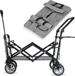 Rijoka Luxe Opvouwbare Bolderkar/Bolderwagen | Met Dakje En Draagtas | Marine Blauw -Buitenkampeer Winkel 1186x1200 8