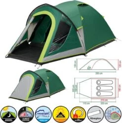 Coleman Kobuk Valley 3 Plus Koepeltent - Verduisterend - 3-Persoons 16 Coleman Kobuk Valley 3 Plus Koepeltent - Verduisterend - 3-Persoons -Buitenkampeer Winkel 1193x1200 4