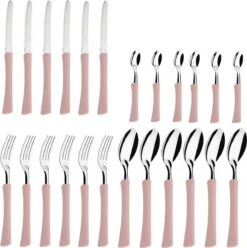 Di Solle Inova D - 6 Persoons Bestekset - Handige Opbergbak Met Raspdeksel - 26 Delig - Baby Pink -Buitenkampeer Winkel 1193x1200 5