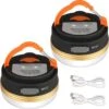 Albrillo Campinglamp LED 2 Stuks Campinglantaarn USB Oplaadbaar Campinglicht, 3 Modi Waterdicht Met 1800mAh Powerbank LED Campinglantaarn Tentverlichting Voor Vissen, Wandelen, Kamperen, Noodgevallen