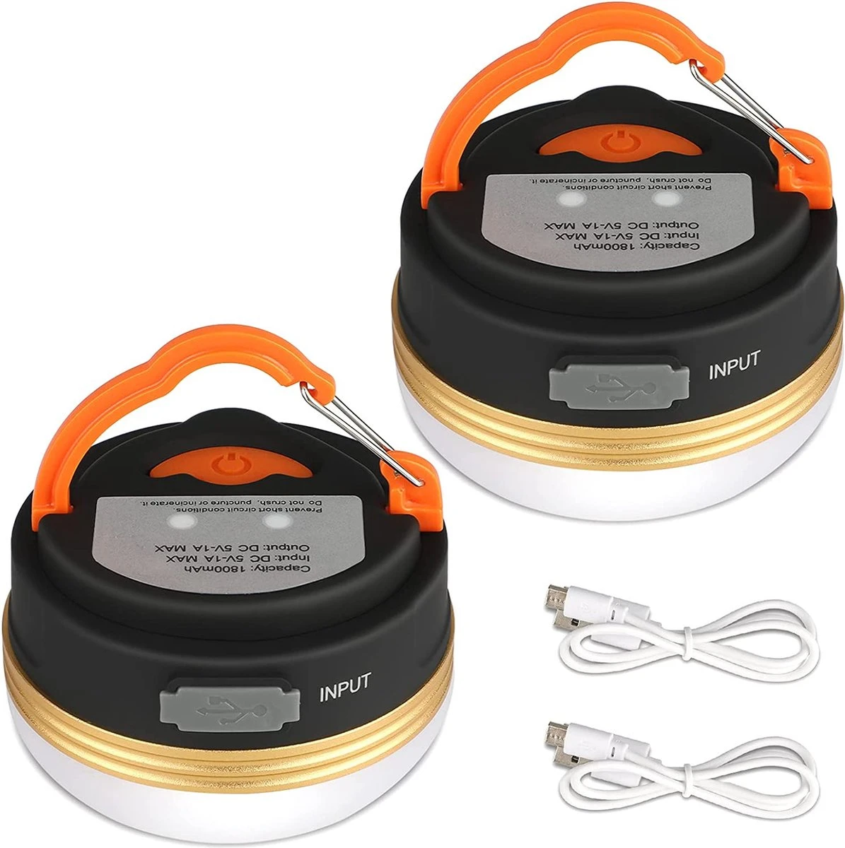 Albrillo Campinglamp LED 2 Stuks Campinglantaarn USB Oplaadbaar Campinglicht, 3 Modi Waterdicht Met 1800mAh Powerbank LED Campinglantaarn Tentverlichting Voor Vissen, Wandelen, Kamperen, Noodgevallen 1 Albrillo Campinglamp LED 2 Stuks Campinglantaarn USB Oplaadbaar Campinglicht, 3 Modi Waterdicht Met 1800mAh Powerbank LED Campinglantaarn Tentverlichting Voor Vissen, Wandelen, Kamperen, Noodgevallen