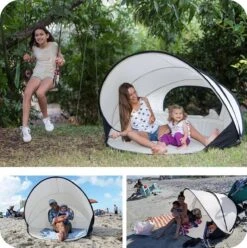 Deryan Luxe Pop Up Strandtent XXL - Anti-UV 50+ - Cream 16 Deryan Luxe Pop Up Strandtent XXL - Anti-UV 50+ - Cream -Buitenkampeer Winkel 1196x1200 7