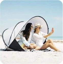 Deryan Luxe Pop Up Strandtent XXL - Anti-UV 50+ - Zilver -Buitenkampeer Winkel 1197x1200 17