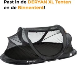Deryan Cocoon Pop Up Tent - Slaapzak - Luchtbed - Luchtpomp - 4 Persoons - Zilver -Buitenkampeer Winkel 1200x1021