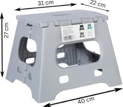 Splendole Opstapje Inklapbaar Caravanopstapje - Opvouwbaar - 120 Kg - 27 Cm Krukje Grijs -Buitenkampeer Winkel 1200x1044 2