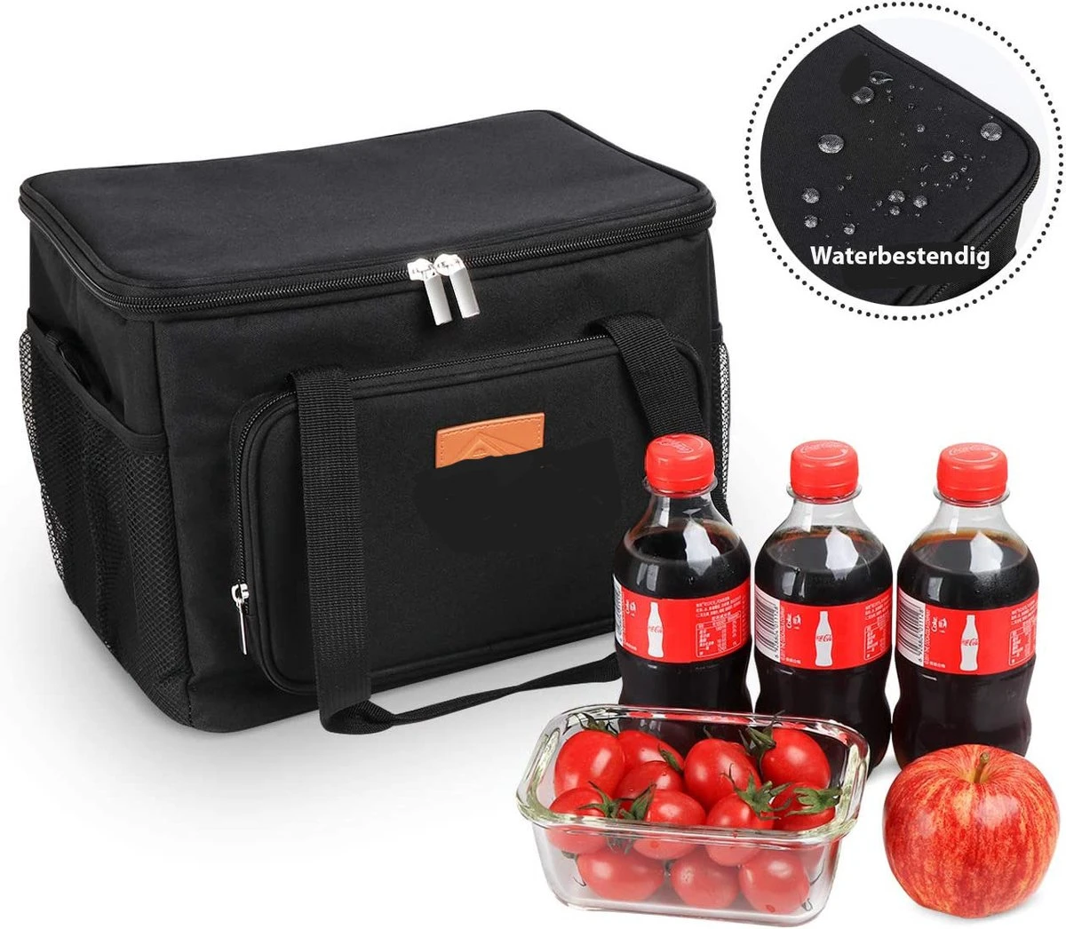 Lunchtas - Koeltas Voor Dames En Heren - Cool Bag - 4 Laags Geïsoleerde Koeltas - Kleine Cooler - Lunch Box - Lunchtas 15 Liter- Zwart 7 Lunchtas - Koeltas Voor Dames En Heren - Cool Bag - 4 Laags Geïsoleerde Koeltas - Kleine Cooler - Lunch Box - Lunchtas 15 Liter- Zwart - Afbeelding 7