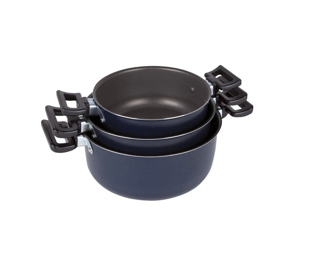 Bo-Camp Pannenset Rondo - 3-delig - Aluminium 3 Bo-Camp Pannenset Rondo - 3-delig - Aluminium - Afbeelding 3