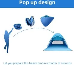 IGOODS Pop-up Tent - 2/3-Persoons - Blauw 15 IGOODS Pop-up Tent - 2/3-Persoons - Blauw -Buitenkampeer Winkel 1200x1059 4