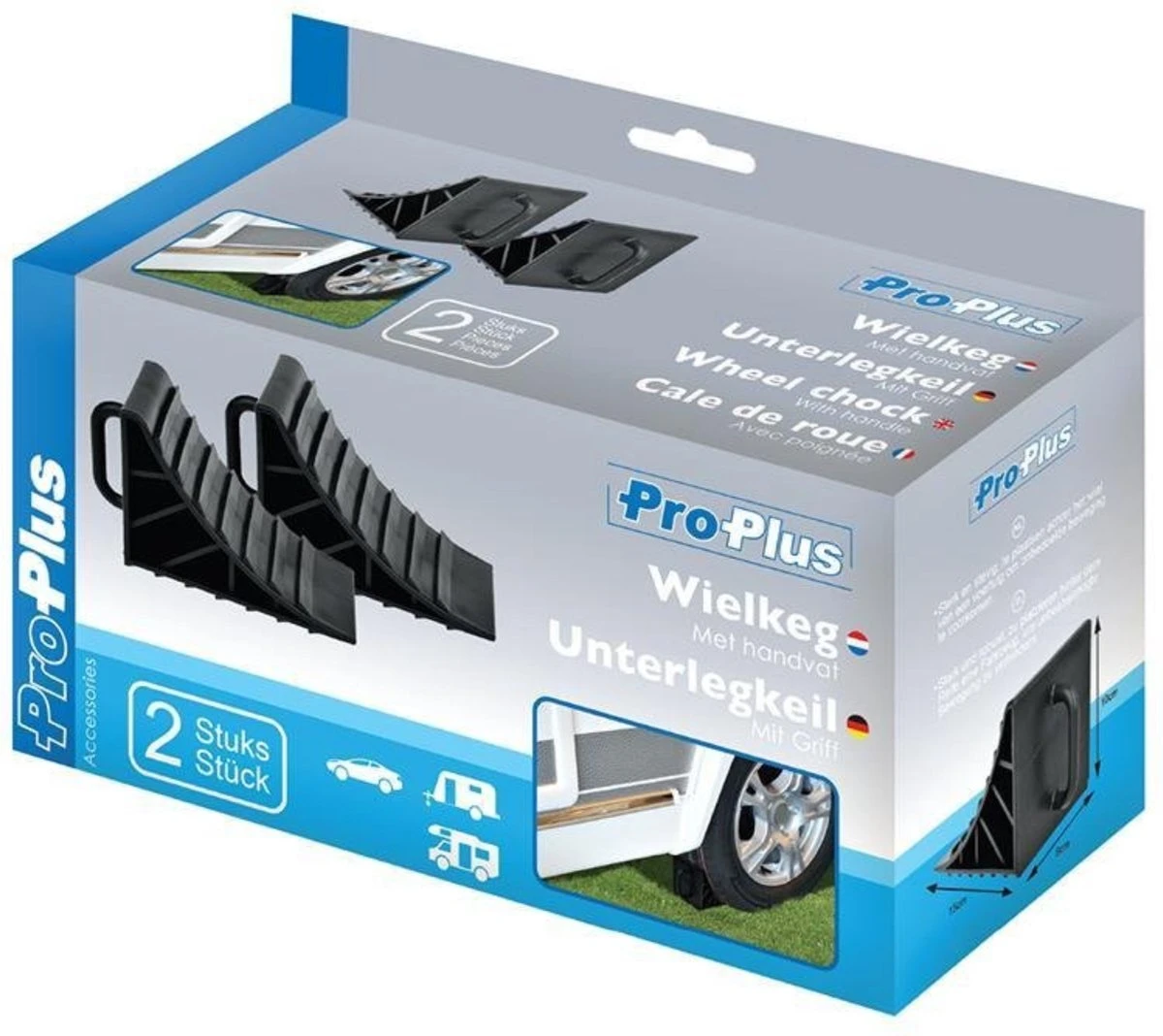 Proplus Wielkeg Kunststof Met Handvat 16,5 Cm Zwart 2 Stuks 5 Proplus Wielkeg Kunststof Met Handvat 16,5 Cm Zwart 2 Stuks - Afbeelding 5