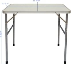 Alu Campingtafel 70x55cm - Inklapbbar Kampeertafel - Picknicktafel Licht Vouwtafel Klaptafel Grijs -Buitenkampeer Winkel 1200x1072 1