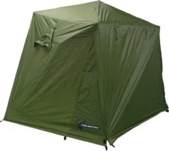 FisherPro Karpertent Met Stormcover – Vistent – Tent - Bescherming Tegen Zon En Wind – 100% Waterdichte Stormhoes – Met Handige Meeneemtas – Ook Geschikt Als Strandtent Of Festivaltent – Extra Veiligheid En Warmte Door Stormcover -Buitenkampeer Winkel 1200x1074 2