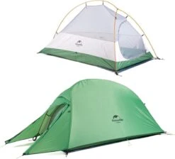Cloud Up 1 Upgraded - Naturehike® - 1 Persoons Tent - Lichtgewicht Tent - Incl. Grondzeil - 210T 3000mm - Outdoor - Waterdicht - Hiking & Wandelen -Buitenkampeer Winkel 1200x1088
