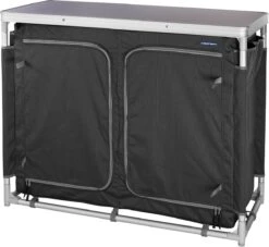 Campart Campingkeuken KI-0734 - Campingkast Groot - 4 Verstelbare Poten - Opvouwbaar En Lichtgewicht - Inclusief Opbergtas - Grijs -Buitenkampeer Winkel 1200x1105 2