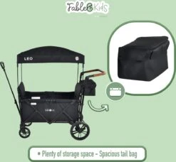 FableKids LEO X2 Lite Opvouwbare Handkar Met Dak Onyx Zwart 17 FableKids LEO X2 Lite Opvouwbare Handkar Met Dak Onyx Zwart -Buitenkampeer Winkel 1200x1109 1