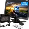 Strex Achteruitrijcamera Set Bedraad - 7" Scherm - 18LED Nachtzicht 15m - IP67 Waterdicht - Achteruitrij Camera