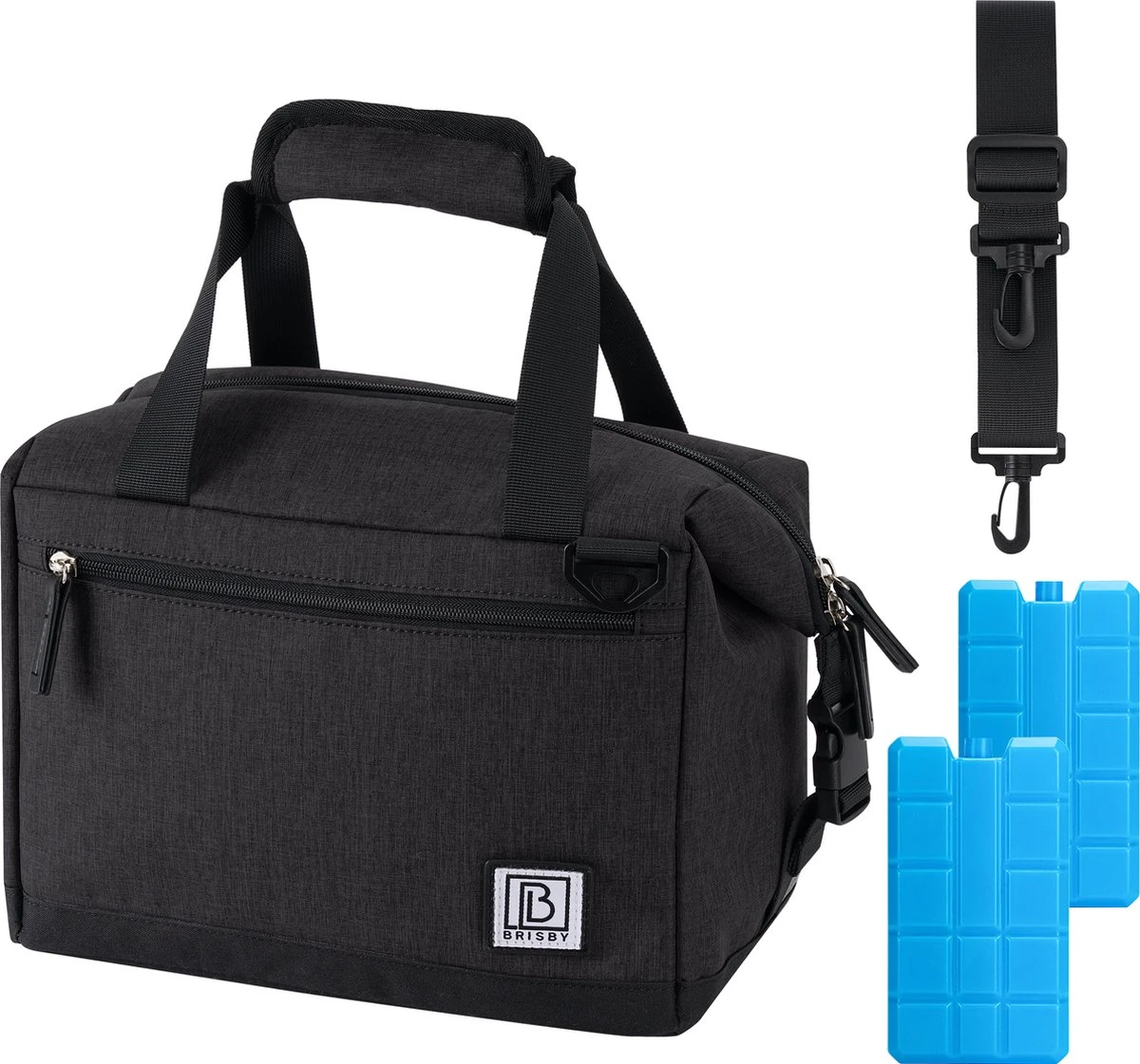 Brisby 4 Laags Geïsoleerde Koeltas - Lunchtas 12 Liter - Extra Ruimte Uitvouwbaar- Zwart 1 Brisby 4 Laags Geïsoleerde Koeltas - Lunchtas 12 Liter - Extra Ruimte Uitvouwbaar- Zwart