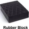 Rubberen Blok- Camper Levellers- Rubber Block Gummiklotz Gummiklötze Gummiauflage Gummiteller Hebebühne Grube 160x120x80 Mm Zwart Voor Autokrik, Trolleykrik En Pitjack