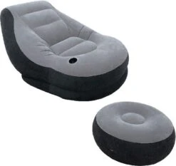 Intex Lounge Stoel - Ultra Lounge - Opblaasbaar - Grijs/zwart -Buitenkampeer Winkel 1200x1132 4