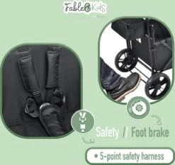 FableKids LEO X2 Lite Opvouwbare Handkar Met Dak Onyx Zwart 20 FableKids LEO X2 Lite Opvouwbare Handkar Met Dak Onyx Zwart -Buitenkampeer Winkel 1200x1134 4