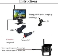 BrandWay Draadloze Auto Achteruitrijcamera Set Met Nachtzicht En 7 Inch Scherm - Achteruitrij Camera Draadloos Voor Auto / Camper / Caravan / Vrachtwagen / Landbouw -Buitenkampeer Winkel 1200x1154 1