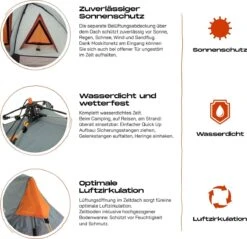 Where Tomorrow Solo Tent Pop Up 225X100X57 Cm - Grijs - 1 Persoons -Buitenkampeer Winkel 1200x1162 3