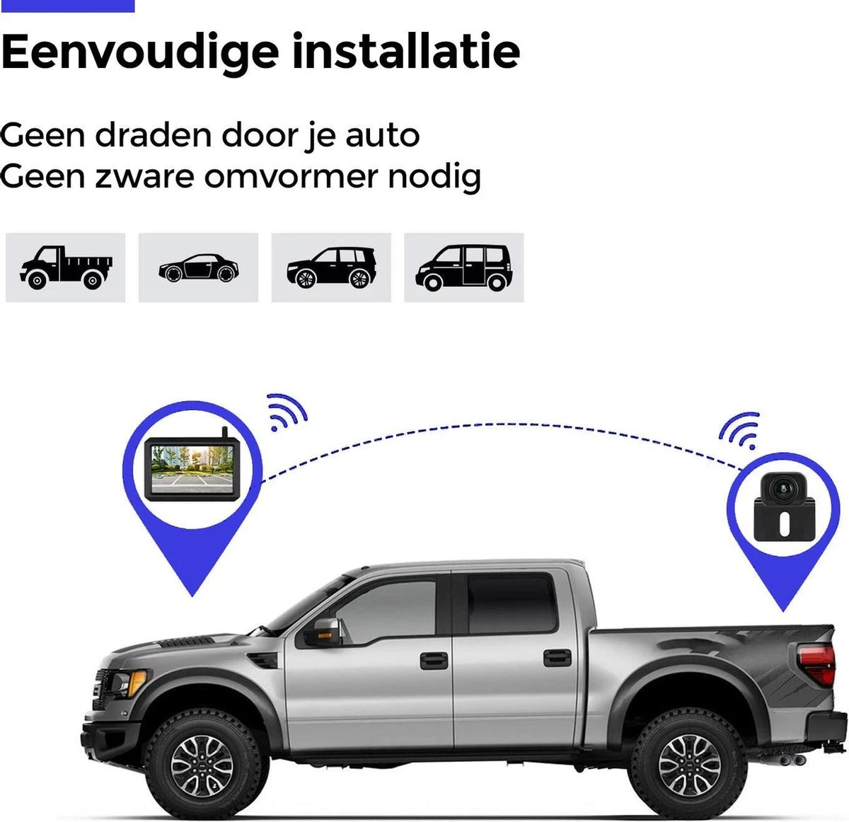 Nince ARC1 Draadloze Achteruitrijcamera Draadloos 2022 Model - 5 Inch Digitale Achteruit Rijcamera Met IR Nachtzicht - 2 Kanaals 9 Nince ARC1 Draadloze Achteruitrijcamera Draadloos 2022 Model - 5 Inch Digitale Achteruit Rijcamera Met IR Nachtzicht - 2 Kanaals - Afbeelding 9