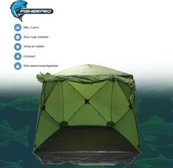 FisherPro WildLand Tent –comfortabele Vistent – Handige Strandtent – Compacte Festival Tent - Uitbreid Mogelijkheden Met Stormcover - Geschikt Voor 2 Personen 9 FisherPro WildLand Tent –comfortabele Vistent – Handige Strandtent – Compacte Festival Tent - Uitbreid Mogelijkheden Met Stormcover - Geschikt Voor 2 Personen -Buitenkampeer Winkel 1200x1164 3