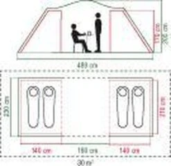 Coleman Spruce Falls 4 Vis-a-Vis Tent - Verduisterend - 4-Persoons 8 Coleman Spruce Falls 4 Vis-a-Vis Tent - Verduisterend - 4-Persoons -Buitenkampeer Winkel 1200x1164 4