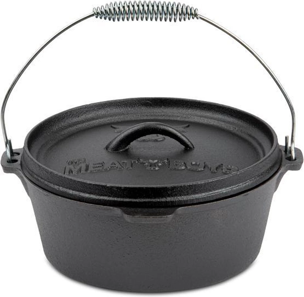 Merkloos Dutch Oven 4,5L - The Meat Boys - BBQ Pan 1 Merkloos Dutch Oven 4,5L - The Meat Boys - BBQ Pan