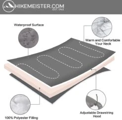 Meisterhome® Mummy Slaapzak - Kamperen - Antraciet - Ca. 220 X 75 Cm - Incl. Draagtas -Buitenkampeer Winkel 1200x1176 10