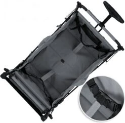 Rijoka Luxe Opvouwbare Bolderkar/Bolderwagen | Met Dakje En Draagtas | Marine Blauw -Buitenkampeer Winkel 1200x1182 13