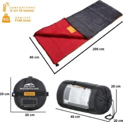 Dutch Mountains Slaapzak Tholen - 200 X 80cm - Aanritsbaar - Slechts 1140 Gram – Polyester - Tochtstrip En Compressiehoes -Buitenkampeer Winkel 1200x1184 9