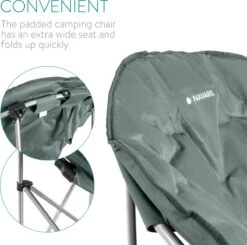 Navaris Klapstoel XXL - Campingstoel Met Opbergtas - Draagbare Stoel Voor Kamperen, Festivals En Vissen -Strandstoel - Inklapbaar - Grijs 11 Navaris Klapstoel XXL - Campingstoel Met Opbergtas - Draagbare Stoel Voor Kamperen, Festivals En Vissen -Strandstoel - Inklapbaar - Grijs -Buitenkampeer Winkel 1200x1188 1
