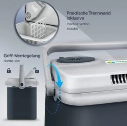 Tillvex- Koelbox, Coolbox, 32 Liter, Grijs -Buitenkampeer Winkel 1200x1189