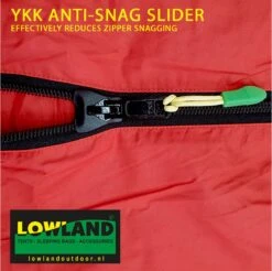 LOWLAND OUTDOOR® Donzen Slaapzak - Companion Economy - 210x80 Cm - Rood -Buitenkampeer Winkel 1200x1196 8