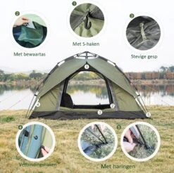 Sens Design Pop Up Tent - Tent - 2-3 Personen 11 Sens Design Pop Up Tent - Tent - 2-3 Personen -Buitenkampeer Winkel 1200x1197 4