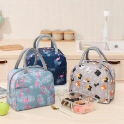 Koeltas - Lunchtas - Volwassenen En Kinderen - Compact & Handig: Zomer - Picknick -School - Lunch - Werk - Blauw Flamingo -Buitenkampeer Winkel 1200x1198 4
